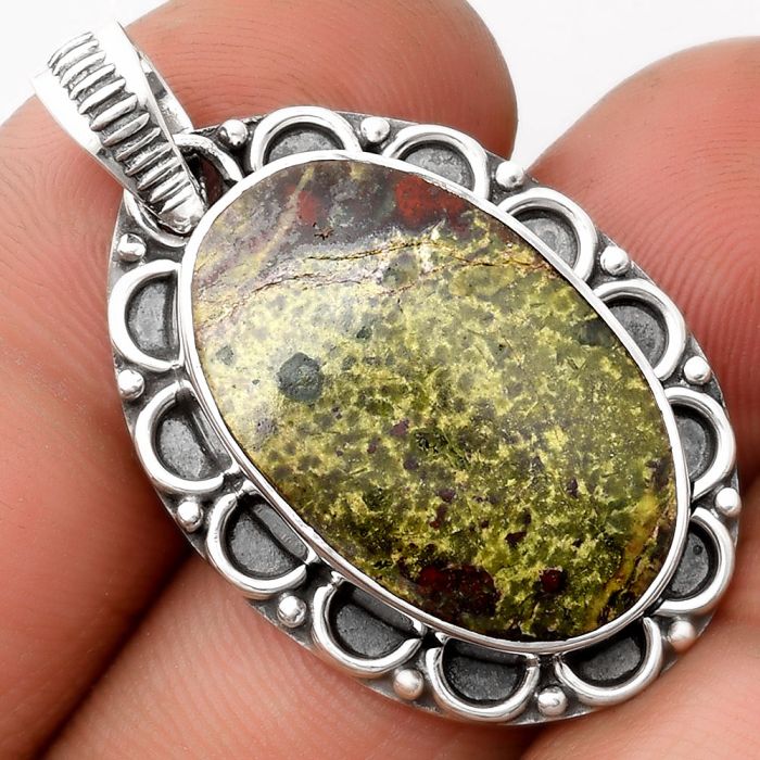 Dragon Blood Stone - South Africa Pendant SDP106708 P-1080, 15x23 mm