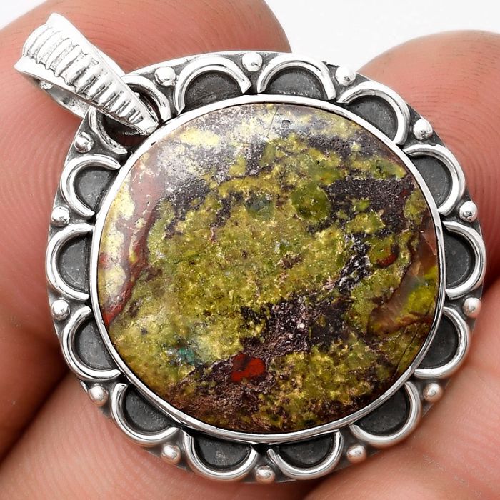 Dragon Blood Stone - South Africa Pendant SDP106717 P-1080, 20x20 mm