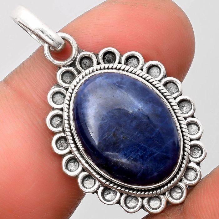 Natural Sodalite Pendant SDP106968 P-1214, 13x18 mm