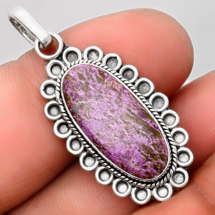 Natural Purpurite - South Africa Pendant SDP106977 P-1214, 10x21 mm