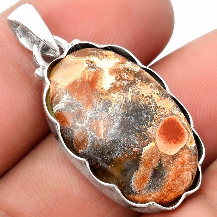 Natural Tabu Jasper Pendant SDP107085 P-1555, 16x25 mm