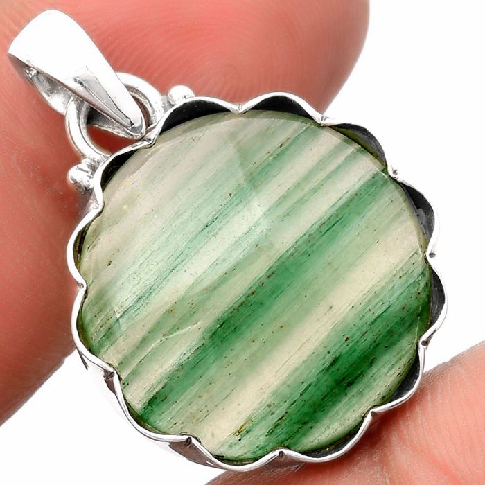 Natural Green Aventurine Pendant SDP107089 P-1555, 20x20 mm