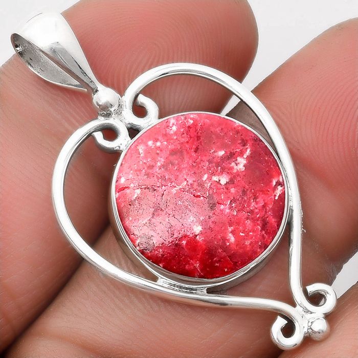 Natural Pink Thulite - Norway Pendant SDP107131 P-1285, 16x16 mm