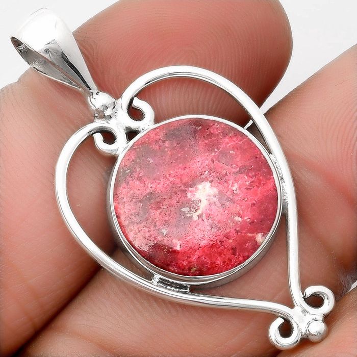 Natural Pink Thulite - Norway Pendant SDP107157 P-1285, 16x16 mm