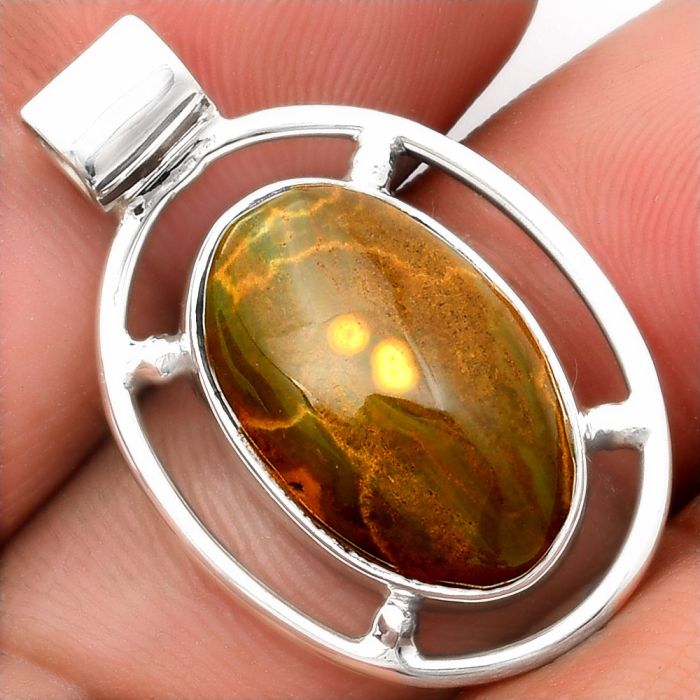 Natural Ocean Jasper - Madagascar Pendant SDP107185 P-1609, 12x19 mm