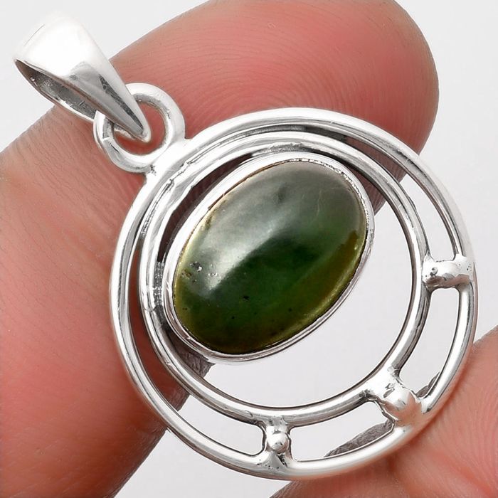 Natural Chrome Chalcedony Pendant SDP107207 P-1712, 10x14 mm