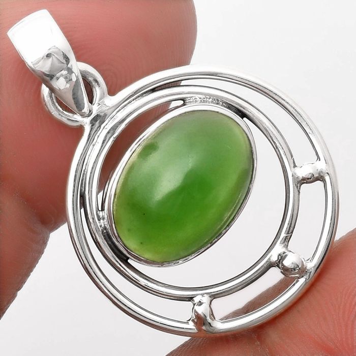 Natural Chrome Chalcedony Pendant SDP107239 P-1712, 10x14 mm