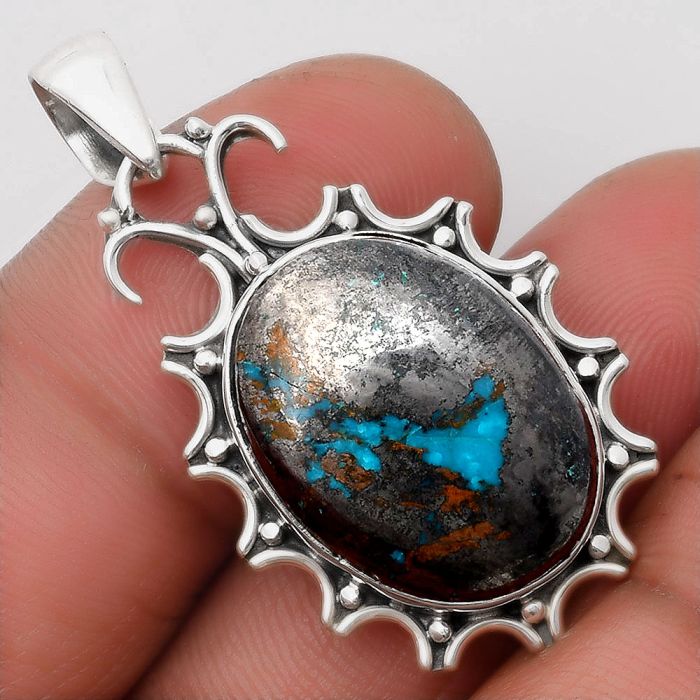 Natural Shattuckite - USA Pendant SDP107330 P-1249, 15x20 mm