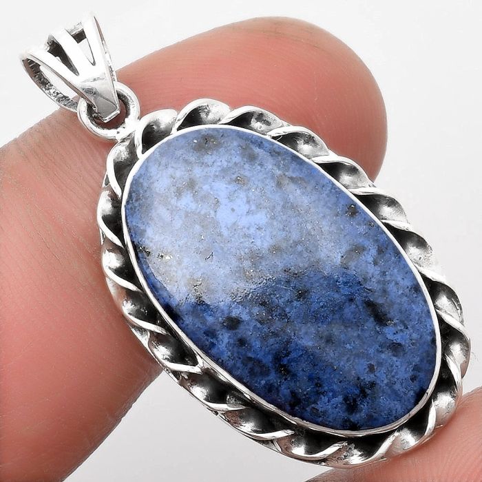 Natural Dumortierite Quartz Pendant SDP107701 P-1081, 14x25 mm