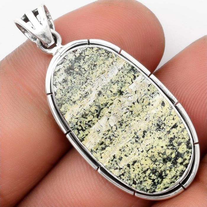 Natural Chrysotile Pendant SDP107740 P-1065, 15x27 mm