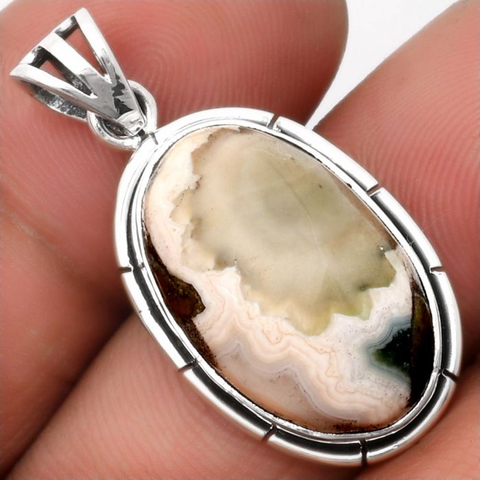 Natural Ocean Jasper - Madagascar Pendant SDP107963 P-1065, 13x21 mm