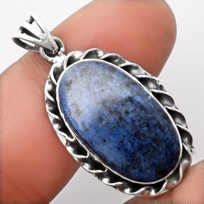 Natural Dumortierite Quartz Pendant SDP108000 P-1081, 14x24 mm