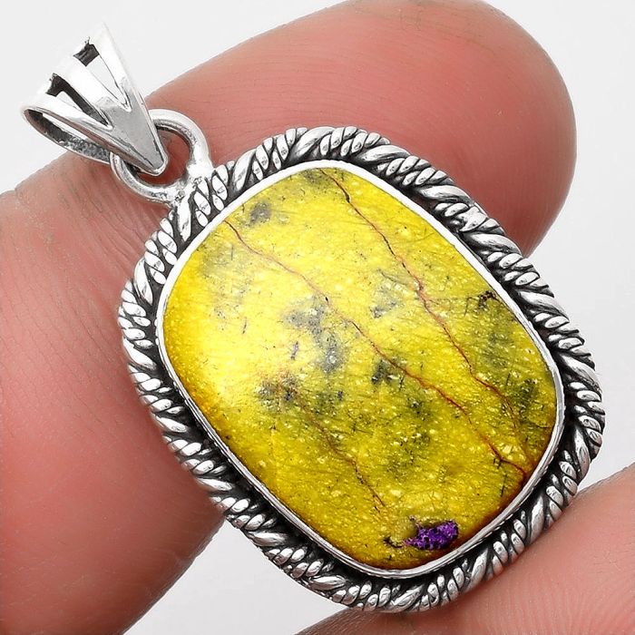 Natural Stichtite Pendant SDP108034 P-1074, 15x19 mm