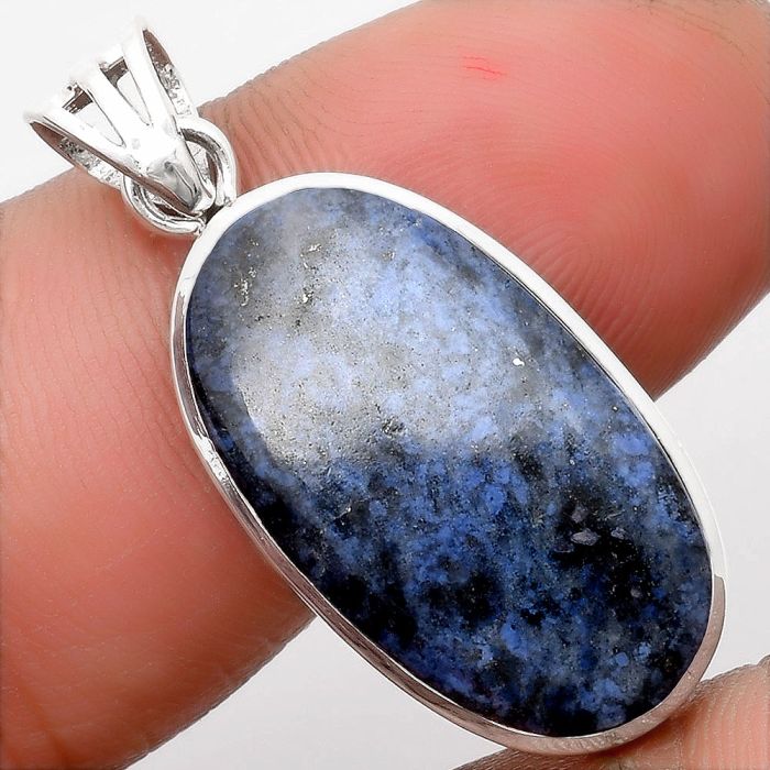 Natural Dumortierite Quartz Pendant SDP108083 P-1002, 13x24 mm