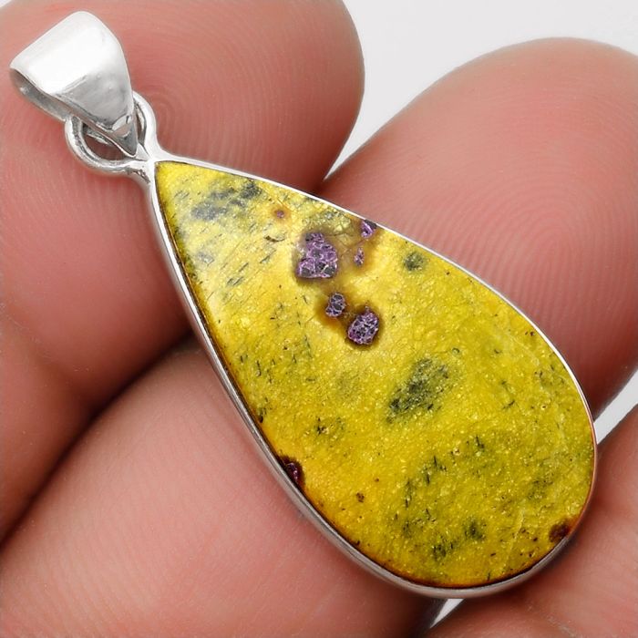 Natural Stichtite Pendant SDP108225 P-1001, 14x27 mm