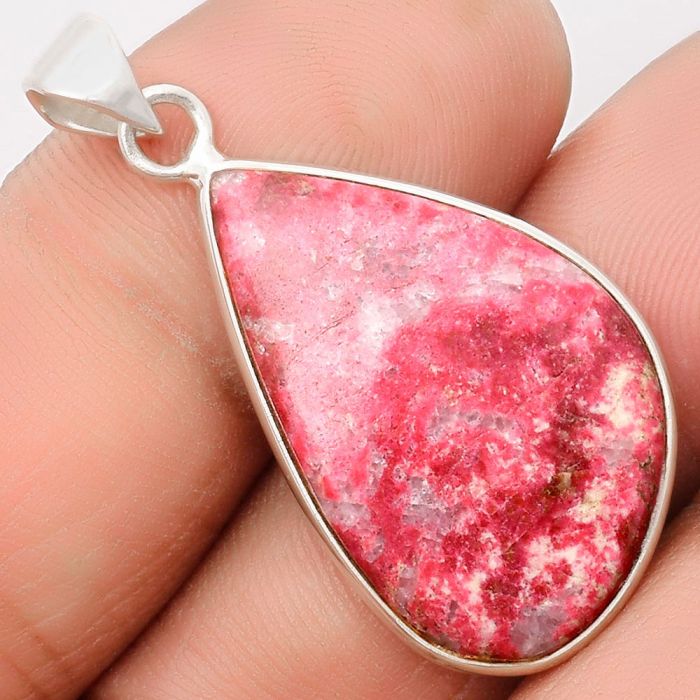 Natural Pink Thulite - Norway Pendant SDP108484 P-1001, 17x27 mm