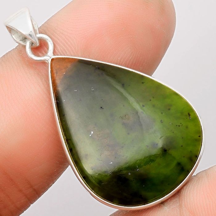 Natural Chrome Chalcedony Pendant SDP108630 P-1001, 21x29 mm