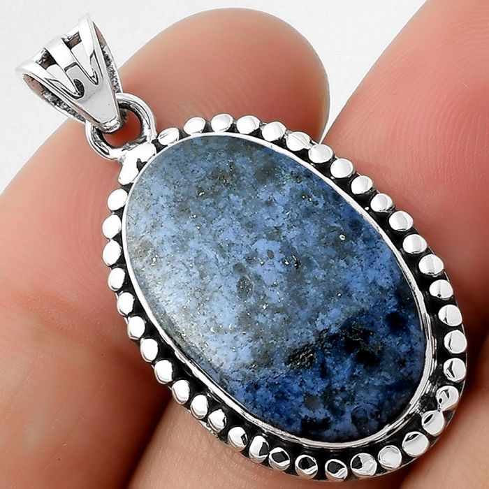 Natural Dumortierite Quartz Pendant SDP108950 P-1052, 14x23 mm