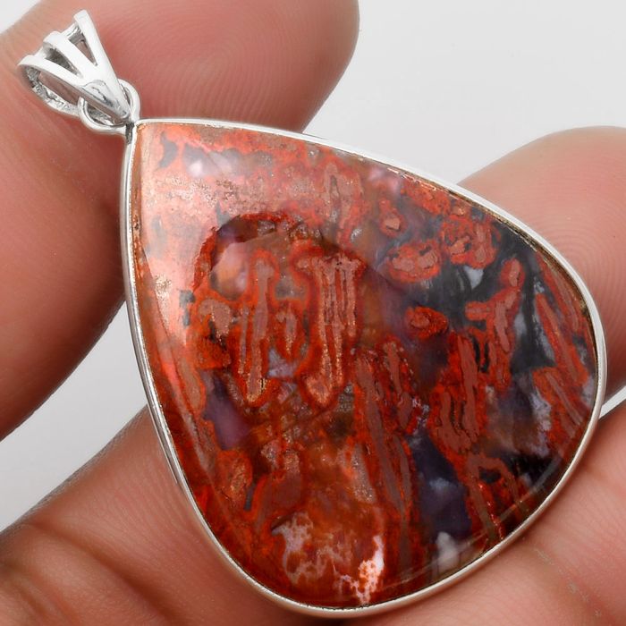 Natural Rare Cady Mountain Agate Pendant SDP109129 P-1001, 29x36 mm