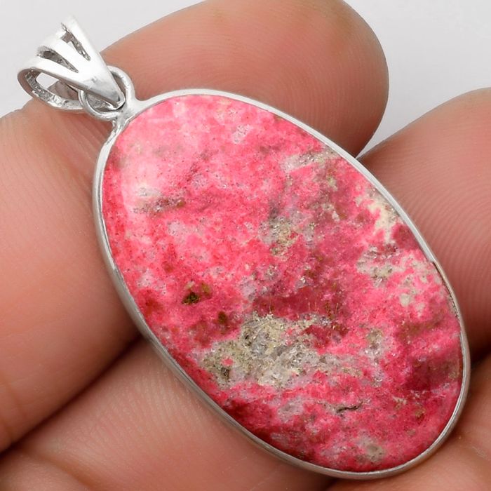 Natural Pink Thulite - Norway Pendant SDP109136 P-1001, 19x33 mm