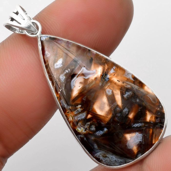 Natural Tube Agate - Turkish Pendant SDP109148 P-1001, 20x35 mm