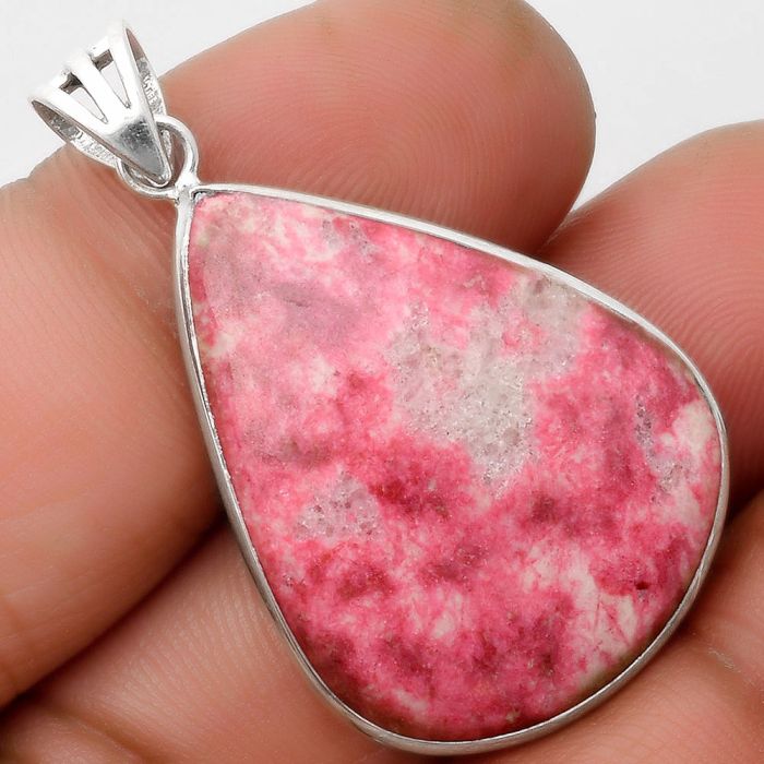 Natural Pink Thulite - Norway Pendant SDP109157 P-1001, 23x30 mm