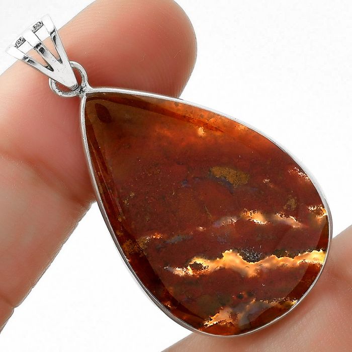 Natural Rare Cady Mountain Agate Pendant SDP109386 P-1001, 21x33 mm