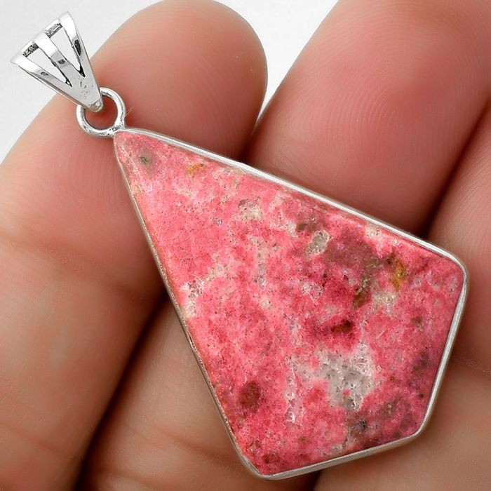 Natural Pink Thulite - Norway Pendant SDP109462 P-1001, 23x33 mm