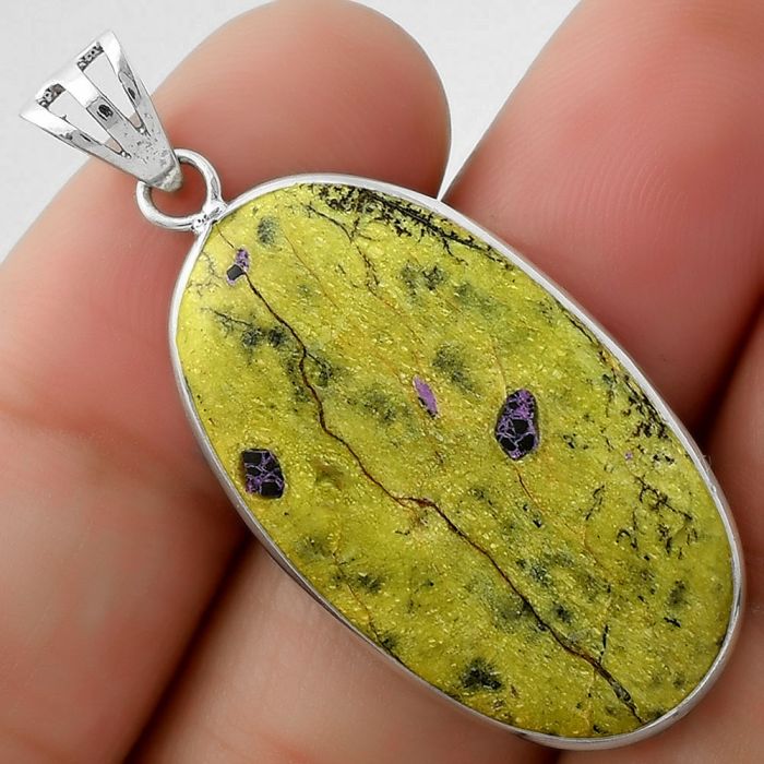 Natural Stichtite Pendant SDP109472 P-1001, 17x31 mm