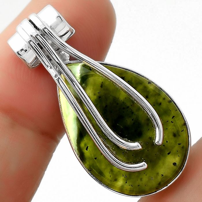 Natural Chrome Chalcedony Pendant SDP109616 P-1675, 16x24 mm