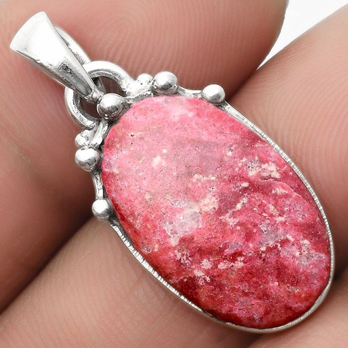 Natural Pink Thulite - Norway Pendant SDP109938 P-1349, 13x20 mm