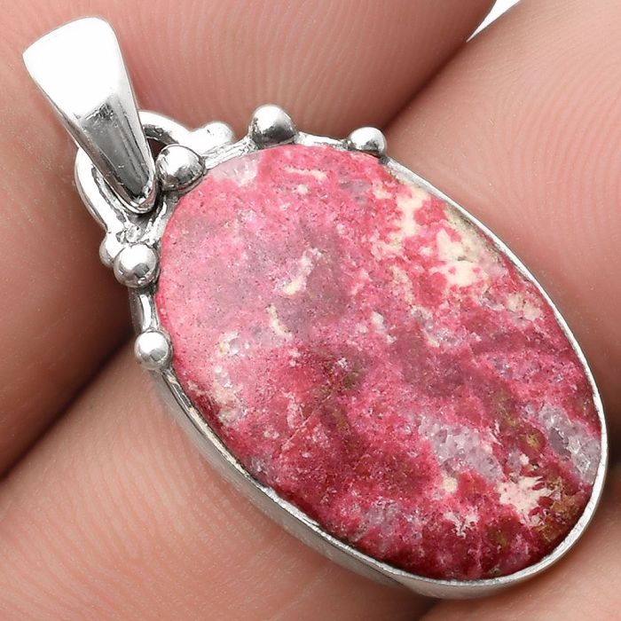 Natural Pink Thulite - Norway Pendant SDP109949 P-1349, 14x21 mm