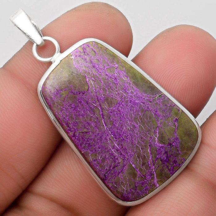 Natural Purpurite - South Africa Pendant SDP110316 P-1001, 22x32 mm