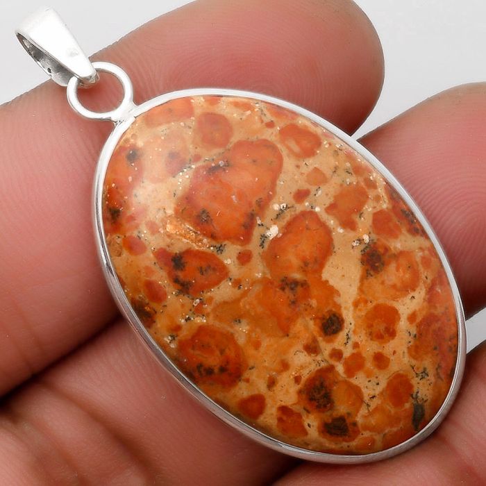 Natural Asteroid Jasper Pendant SDP110318 P-1001, 24x36 mm