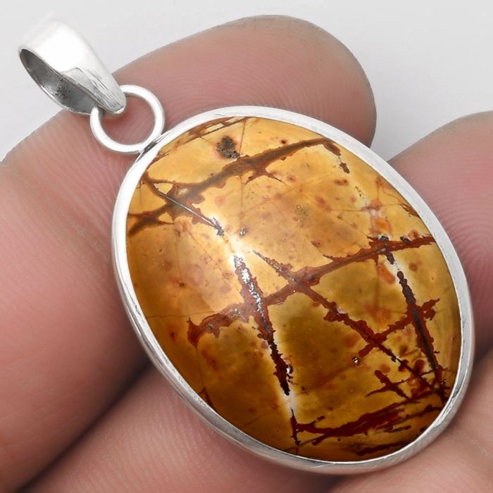 Natural Cherry Creek Pendant SDP110449 P-1001, 20x28 mm