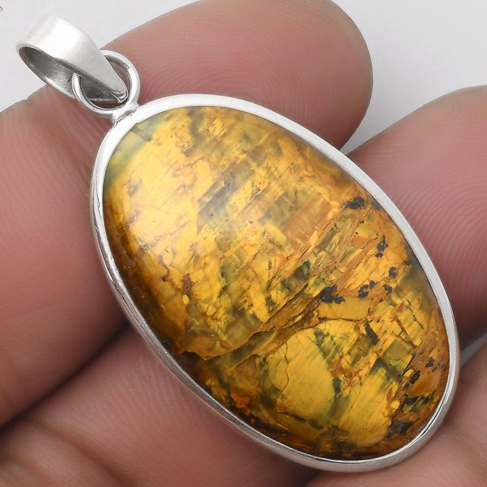 Natural Nellite Pendant SDP110460 P-1001, 20x33 mm