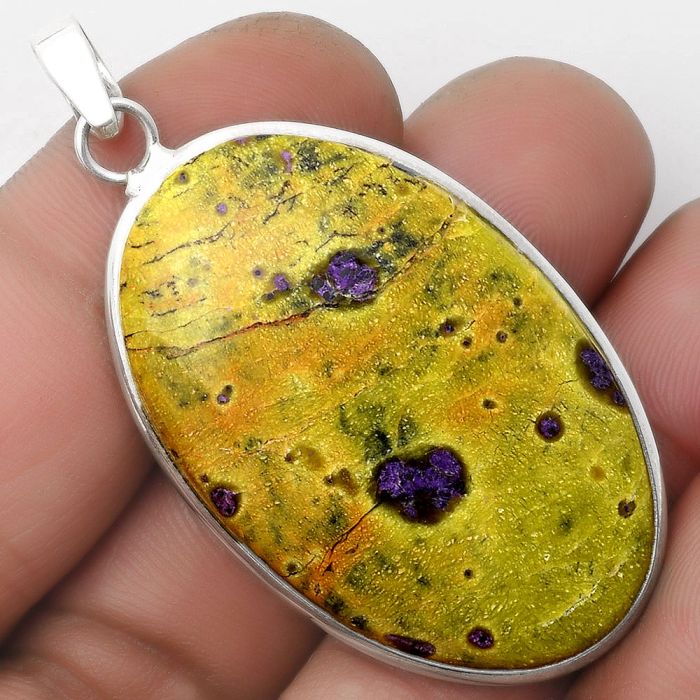 Natural Stichtite Pendant SDP110465 P-1001, 25x40 mm