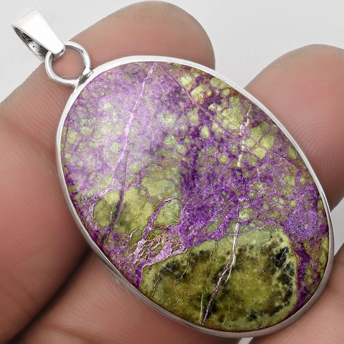 Natural Purpurite - South Africa Pendant SDP110467 P-1001, 26x37 mm