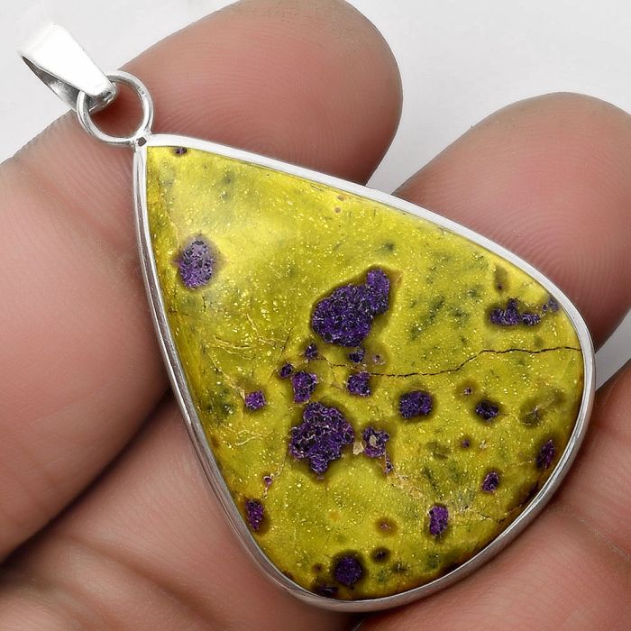 Natural Stichtite Pendant SDP110473 P-1001, 27x36 mm