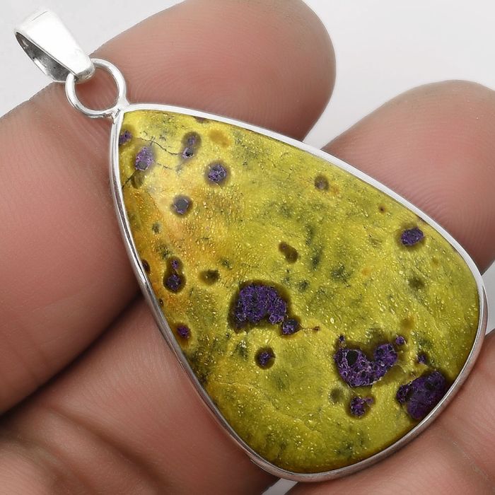 Natural Stichtite Pendant SDP110486 P-1001, 25x37 mm