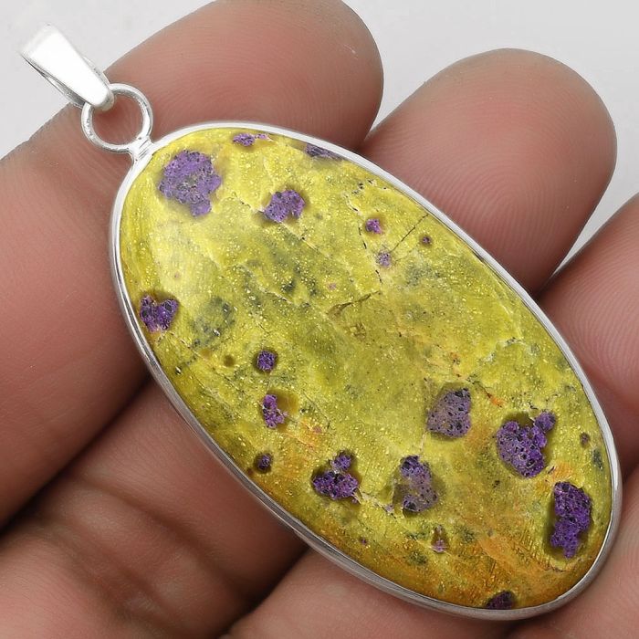 Natural Stichtite Pendant SDP110487 P-1001, 24x45 mm