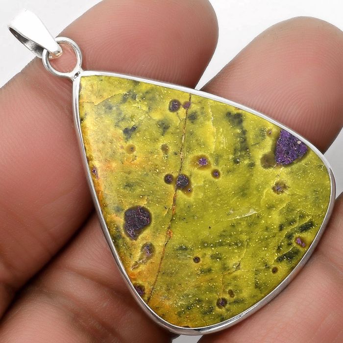 Natural Stichtite Pendant SDP110496 P-1001, 30x38 mm