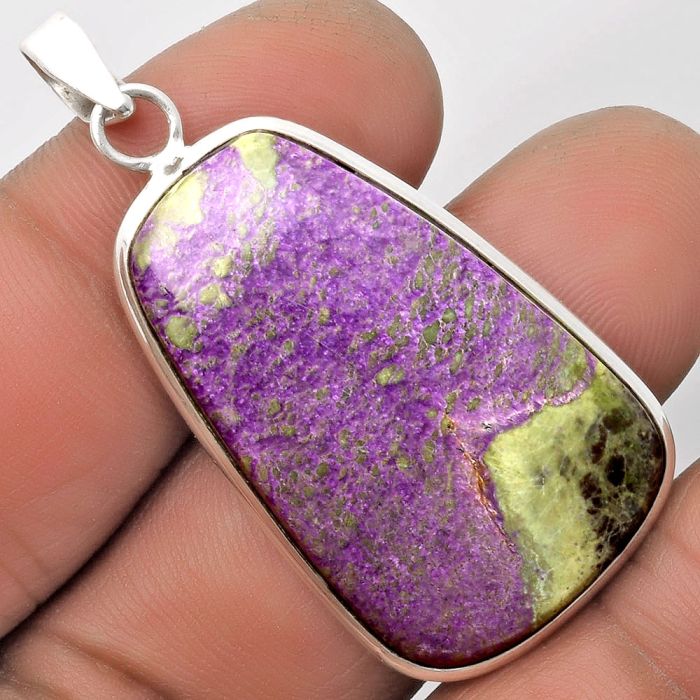 Natural Purpurite - South Africa Pendant SDP110510 P-1001, 21x35 mm