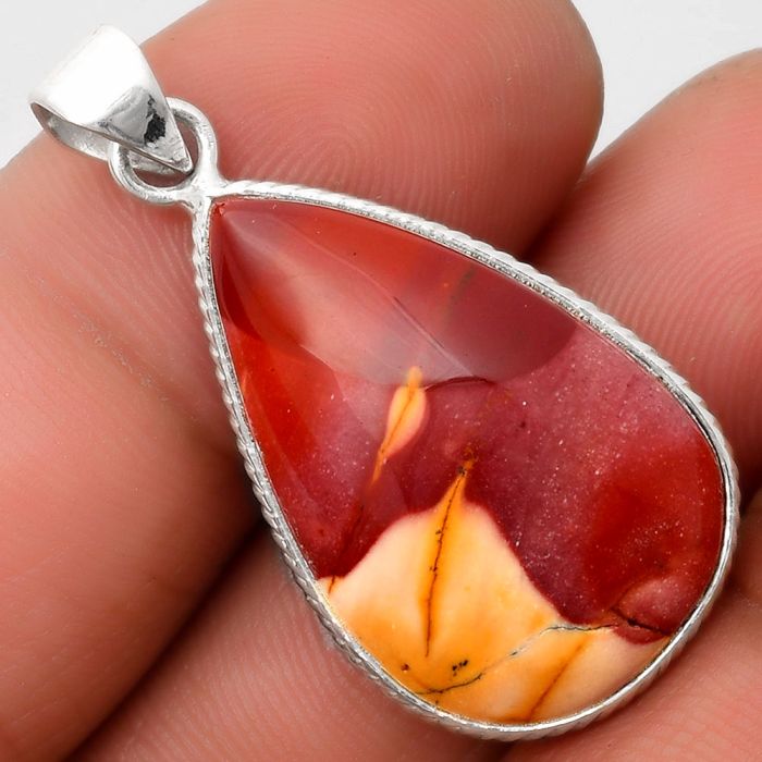 Natural Red Mookaite Pendant SDP110673 P-1053, 17x27 mm