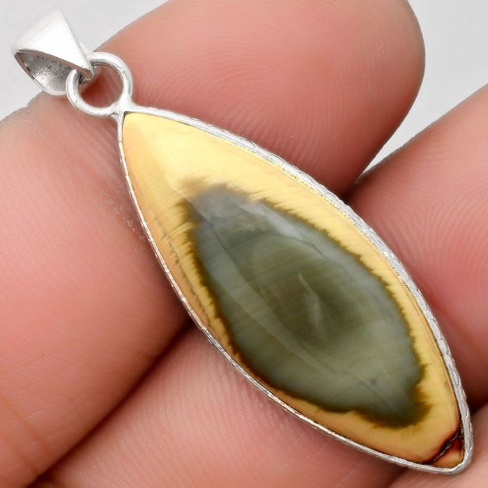 Natural Imperial Jasper - Mexico Pendant SDP110674 P-1053, 13x32 mm