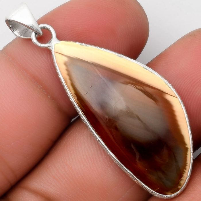 Natural Imperial Jasper - Mexico Pendant SDP110685 P-1053, 16x35 mm