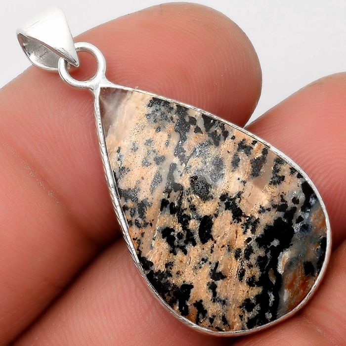 Natural Russian Honey Dendrite Opal Pendant SDP110695 P-1053, 18x28 mm