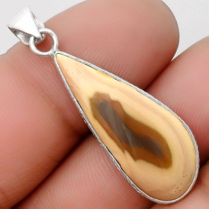 Natural Imperial Jasper - Mexico Pendant SDP110698 P-1053, 12x30 mm