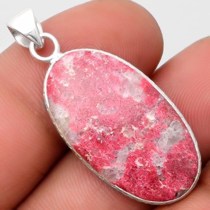 Natural Pink Thulite - Norway Pendant SDP110753 P-1053, 15x28 mm