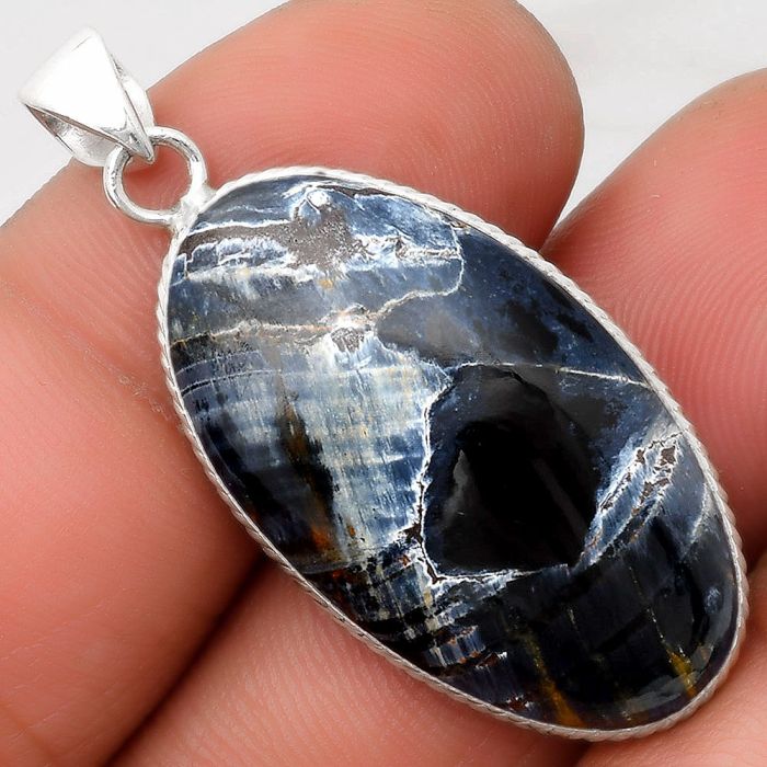 Natural Pietersite - Namibia Pendant SDP110782 P-1053, 17x30 mm